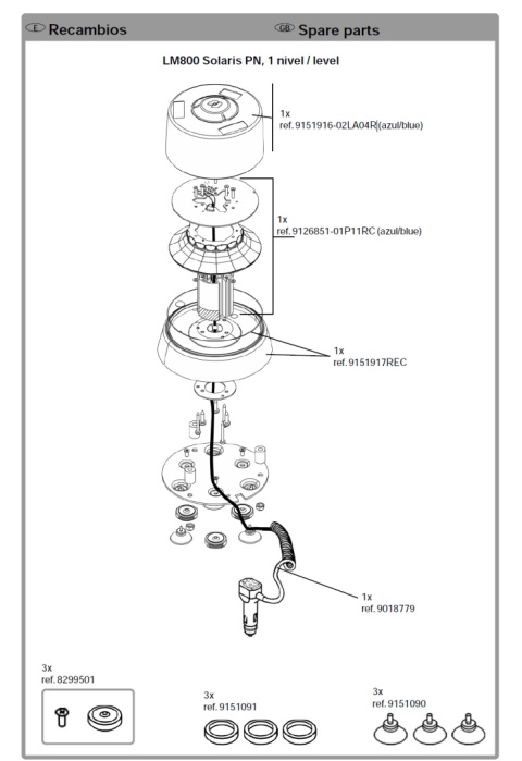 Klosz lampy Federal Signal Vama LM800 LP800 Klosz lampy Federal Signal Vama LM800 LP800