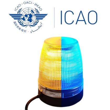 Lampa pojedyncza LBL-C DUAL niebieska/pomarańczowa ICAO typ C