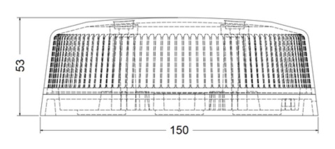 Lampa pojedyncza kogut PULSAR czerwony